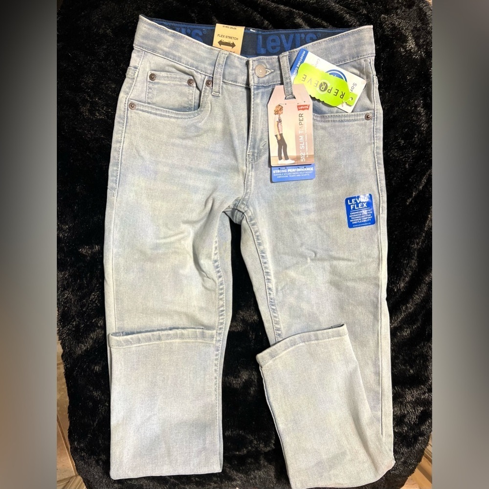 Boy’s Levi's® 512™ Slim Tapered Medium washed Jeans-SZ 10 🩵25/26- NWT - Picture 5 of 13